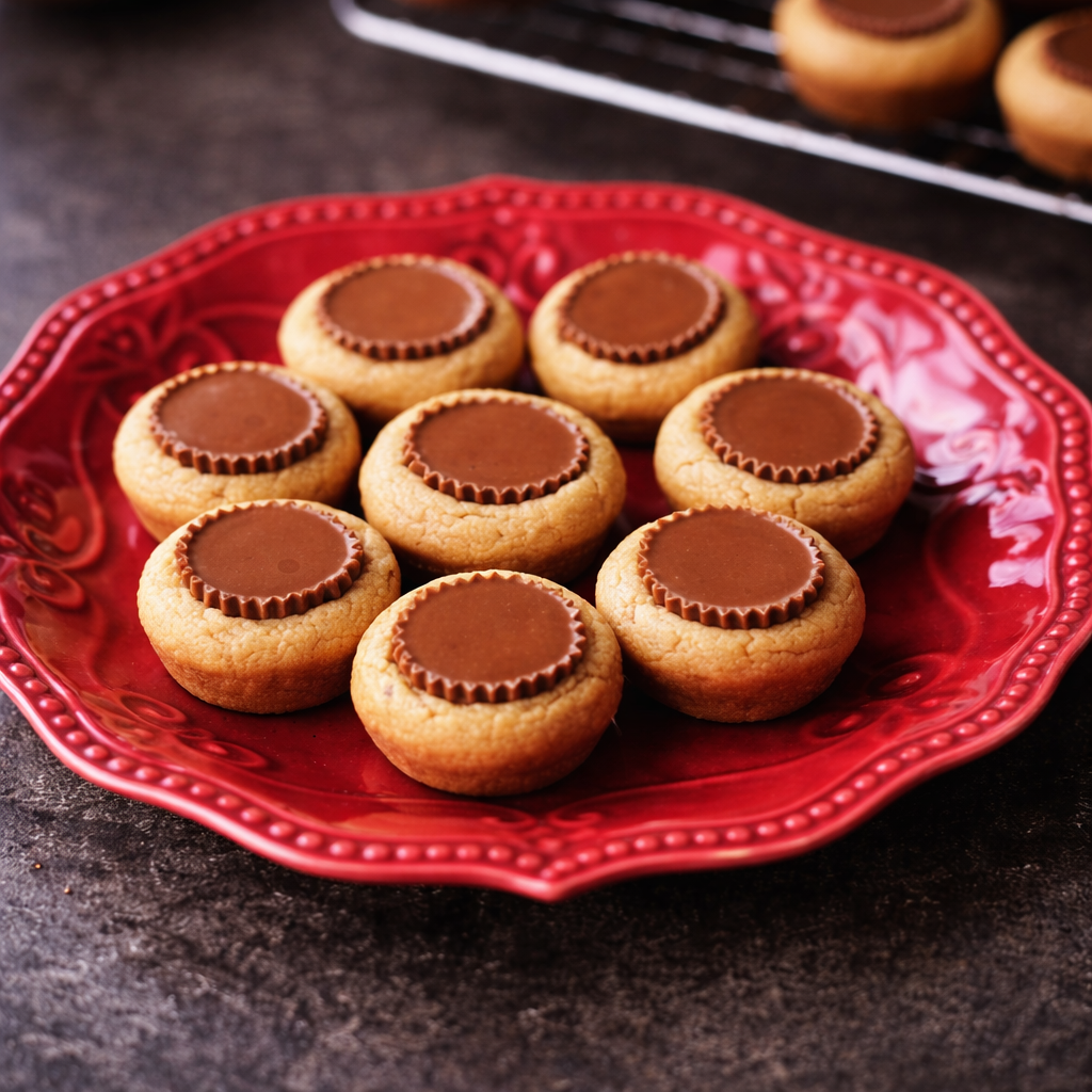 Peanut Butter Surprise Cookie Cups (Gluten Free)